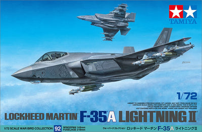 Tamiya – kit de construction de véhicules militaires, 60792, lockheed martin f-35a Lightning II, plastique, 1:72, modèle kit