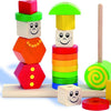 Eichhorn Figures de puzzle Stapel en bois
