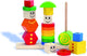 Eichhorn Figures de puzzle Stapel en bois