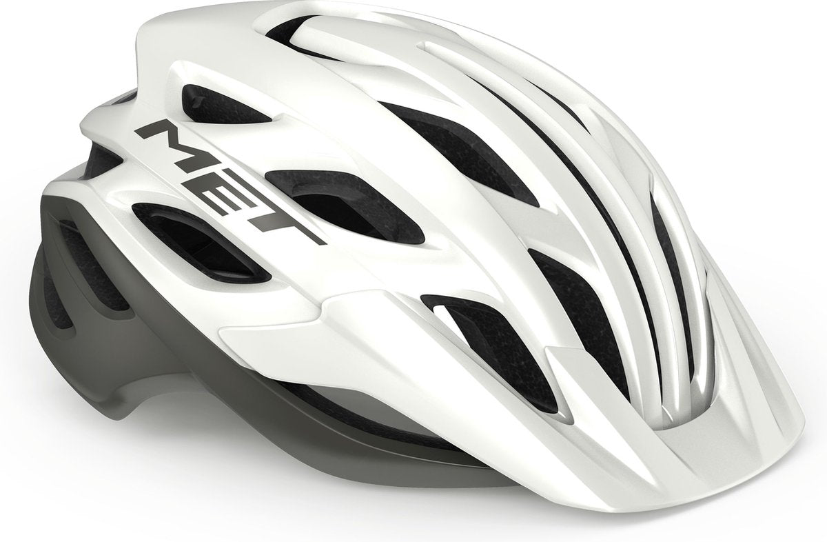 Avec Veelo mips casque de vélo hommes femmes - casque de vélo VTT adultes - vélo électrique - vélo de ville - taille l (58-61cm) - blanc gris mat (blanc)