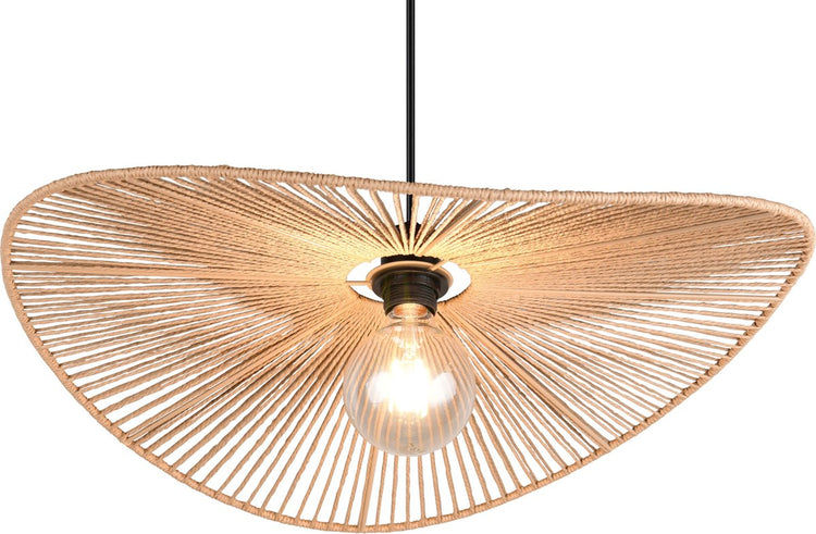 Rl vis ta lumière réalité laurine - lampe suspendue - noir mat - excl. 1x e27 4 w - montage au plafond - réglable en hauteur - casalum