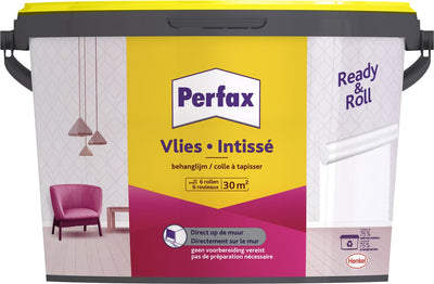 Papier peint adhésif en rouleau Perfax prêt à l'emploi 4,5 kg | papier peint intissé pâte à papier peint | colle à papier peint transparente | colle à papier peint toutes surfaces