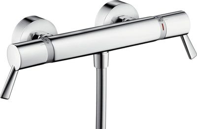 Robinet de douche thermostatique Hansgrohe ecostat confort care - avec poignées allongées - entraxe 15 cm - chrome