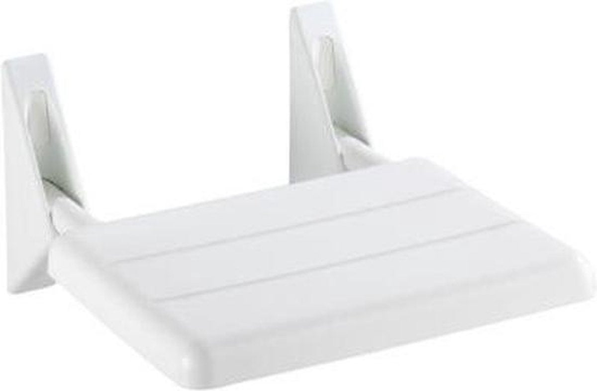 Wenko siège de douche secura pliable - chaise de douche - montage mural - capacité de charge max. 120 kg - Testé, approuvé et certifié TüV GS