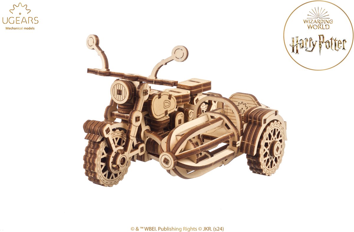 Construction de modèles 3D Ugears - la moto volante de Hagrid™ - Harry Potter™ - kit de construction mécanique en bois - jouets éducatifs