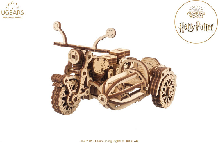 Construction de modèles 3D Ugears - la moto volante de Hagrid™ - Harry Potter™ - kit de construction mécanique en bois - jouets éducatifs