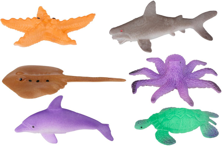 Eddy toys animal marin - 00836 - jouet changeant de couleur 33°c+ - animal marin qui change de couleur dans l'eau chaude - jouet de bain - 1 animal aléatoire