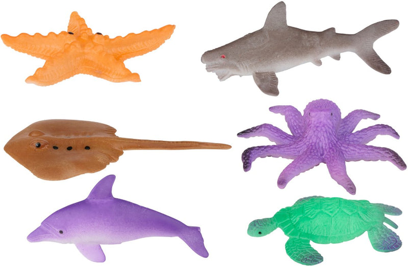Eddy toys animal marin - 00836 - jouet changeant de couleur 33°c+ - animal marin qui change de couleur dans l'eau chaude - jouet de bain - 1 animal aléatoire