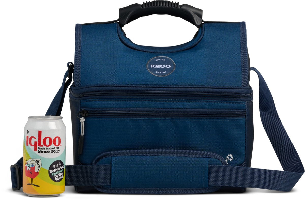 Igloo - sac isotherme durable latitude gripper 16 - 100% polyester, poignée confortable résistante aux perforations