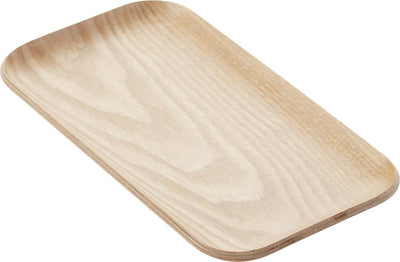 Plateau Point-virgule - rectangulaire - coloris bois - 22,5 x 12,5cm