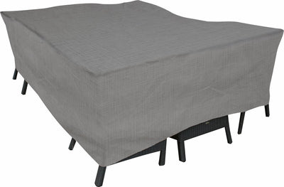 Housse imperméable Eurotrail pour table de jardin avec chaises, cantonique 250x175x100cm, gris