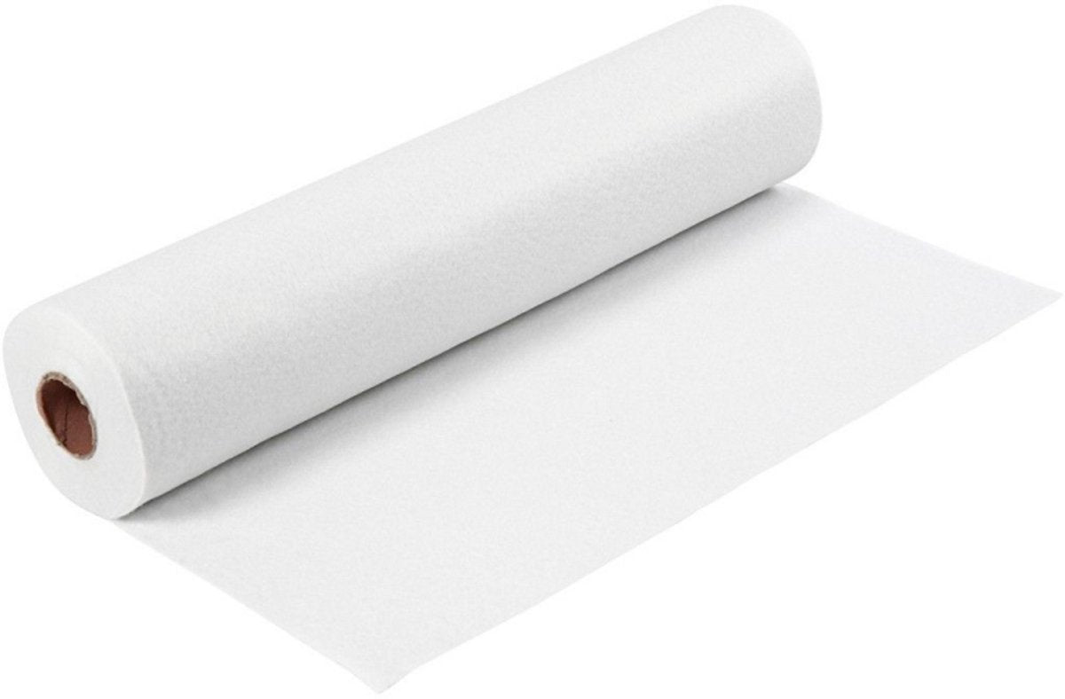 Feutre de loisir Creativ company, l: 45 cm, épaisseur 1,5-2 mm, 180-200 g, blanc, 5 m 1 rouleau