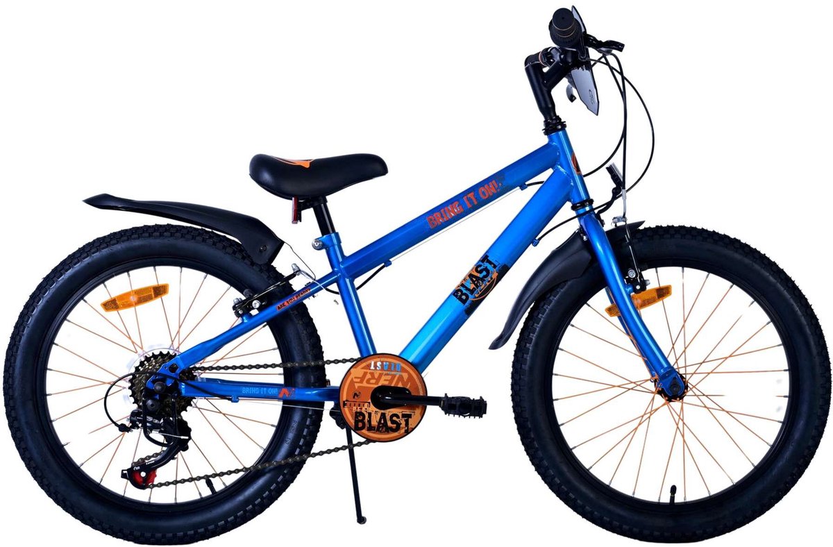Nerf Children's Bike Boys 20 pouces Satin Bleu 6 Vitesse