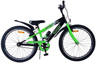 Volare Sportivo Child's Bike Boys 24 pouces Black Green Two Hand freins