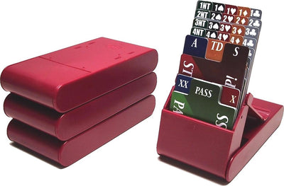 Coffret Hot Games Bridge Bidding - pliable pour les soirées bridge - 4 pièces