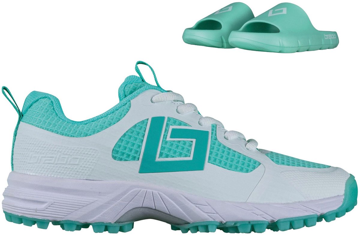 Chaussures de hockey hommage Brabo + pantoufles junior