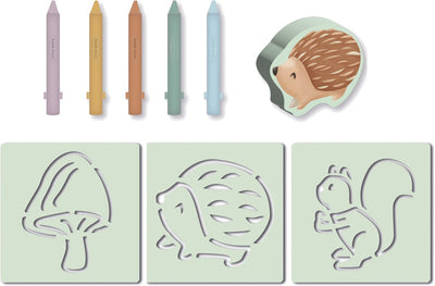Bambolino jouets petits crayons de bain hollandais amis de la forêt - 9 pcs.
