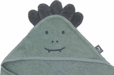 Jollein - cape de bain éponge 75x75cm - serviette bébé avec cape de bain, châle, poncho de bain - jungle jambo croco