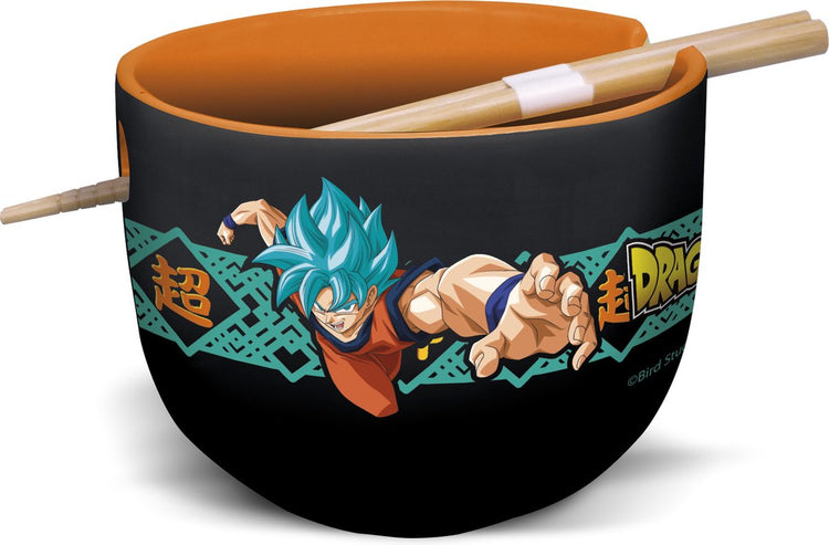 Stor dragon ball - bol de ramen super saiyan blue goku et vegeta avec baguettes