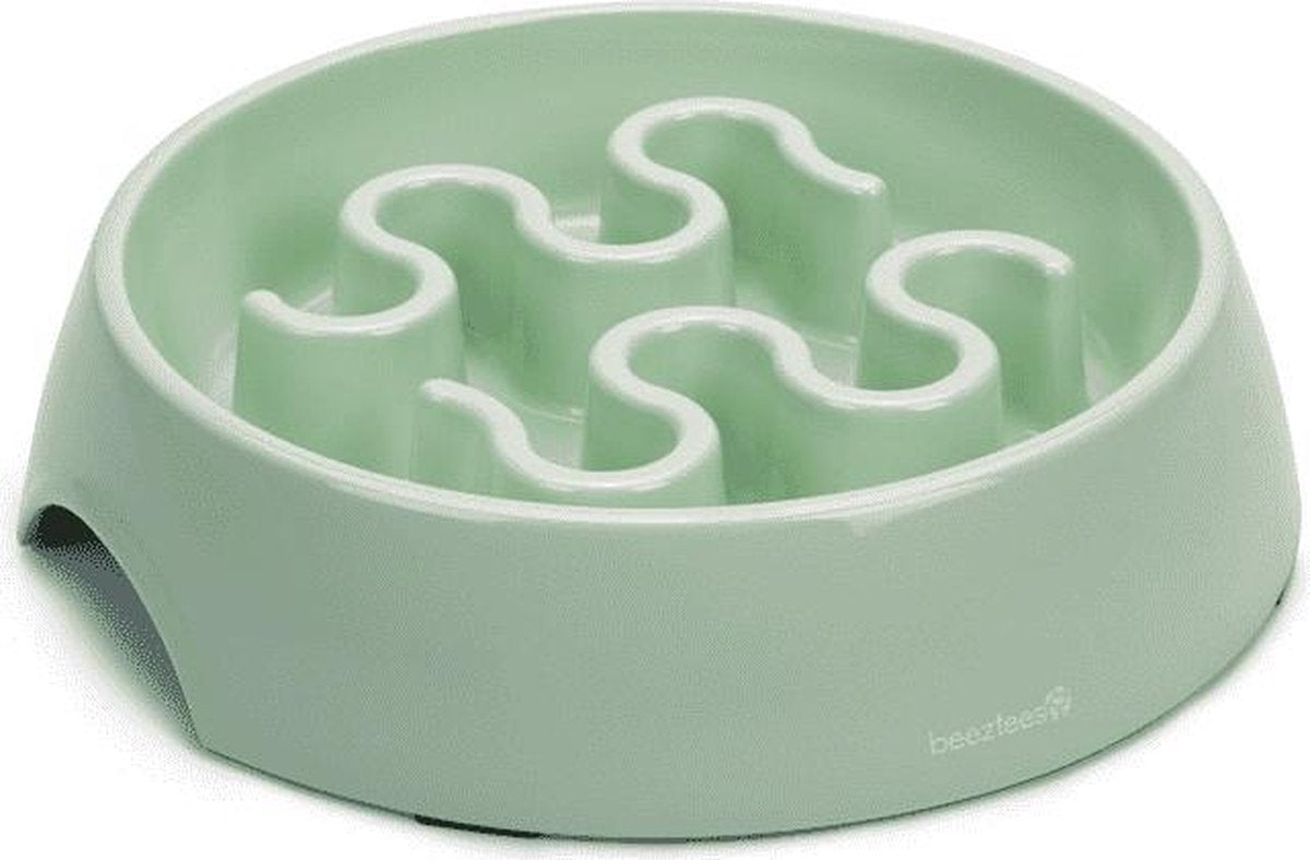 Beeztees mélamine calmo - gamelle anti-gobble - gamelle pour chien - chien à alimentation lente - 1l