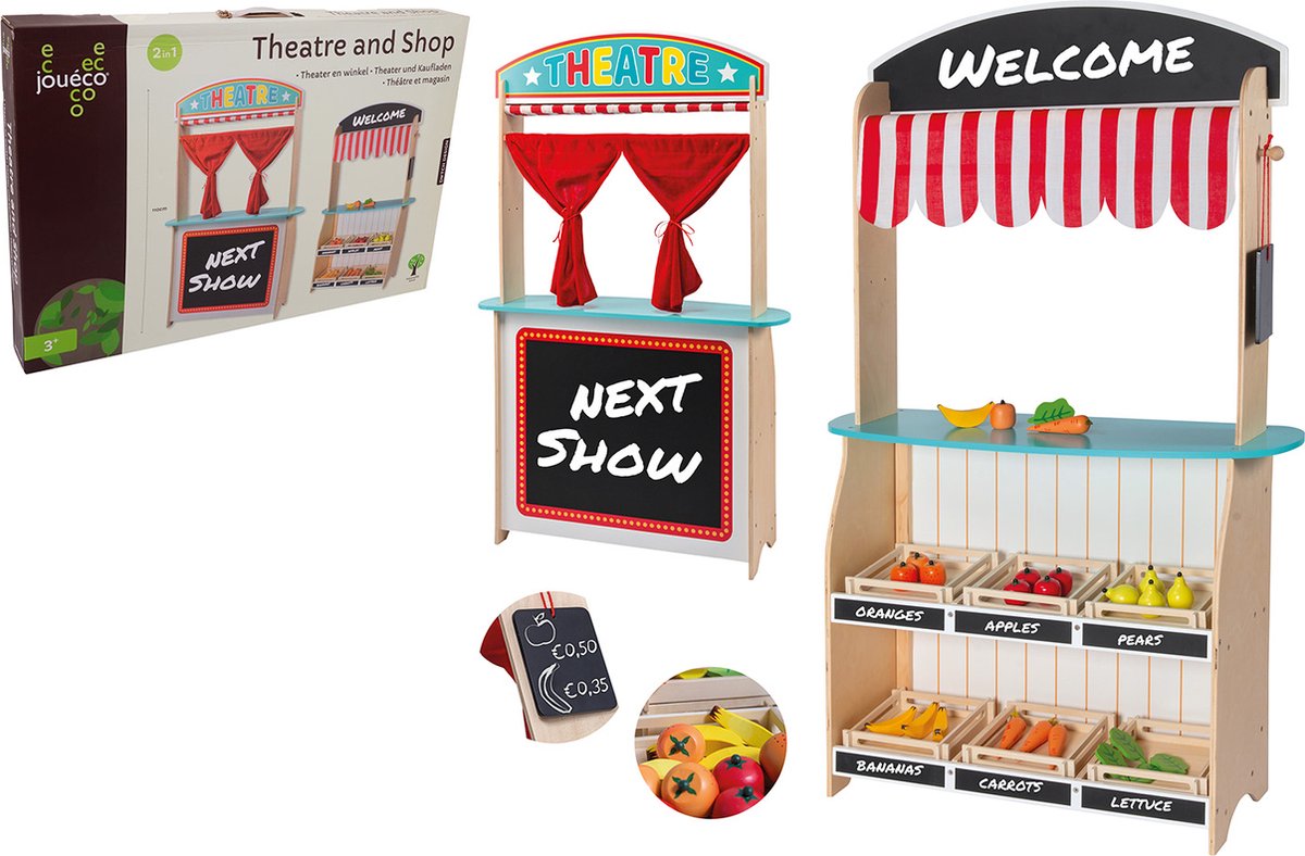 Théâtre Joueco et Winkel avec accessoires, 2in1