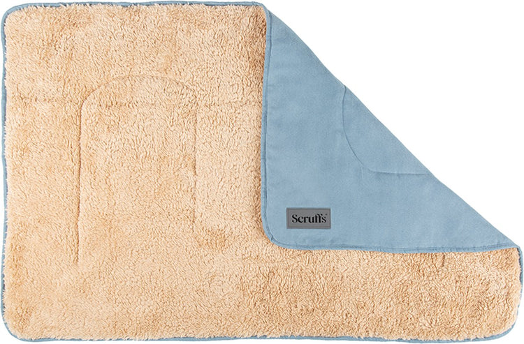 Scruffs cosy - couverture douce pour chien - utilisable des deux côtés avec doublure intérieure merveilleusement douce - 110 x 75 cm - bleu lagon
