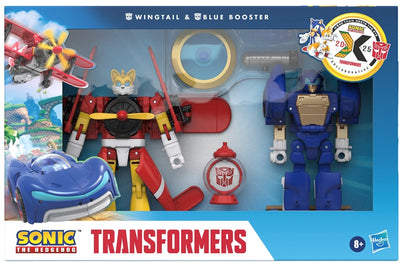 Hasbro Sonic the Hedgehog x Transformers figurine Wingtail Blue Booster 13 cm figurine