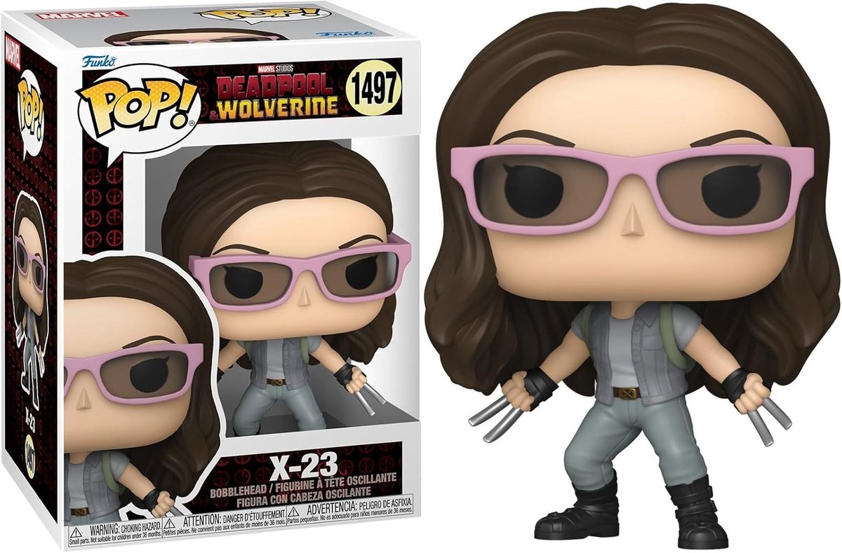 Funko Deadpool 3 pop! figurine en vinyle Marvel x-23, poupée de 9 cm ! chiffre