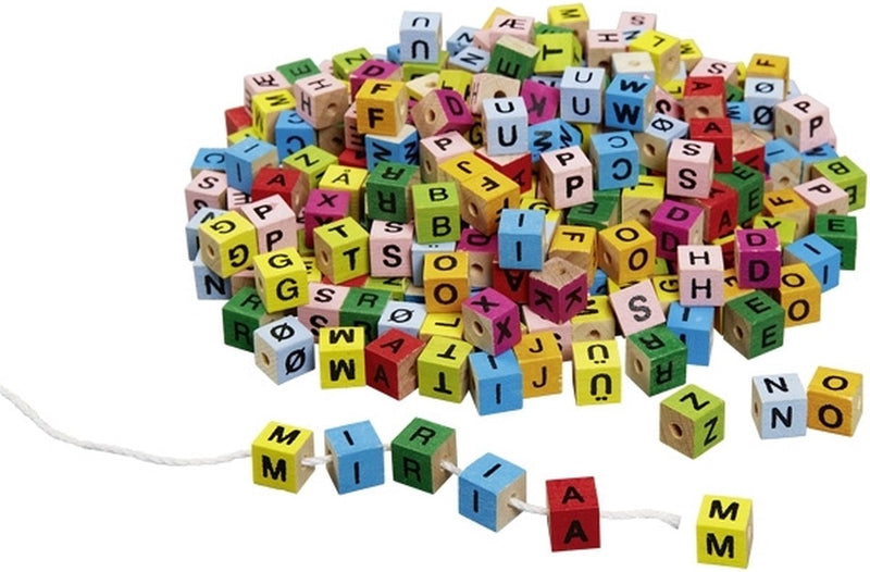 GOKI WOODEN LETTER PERGES COLORS, 300ST.