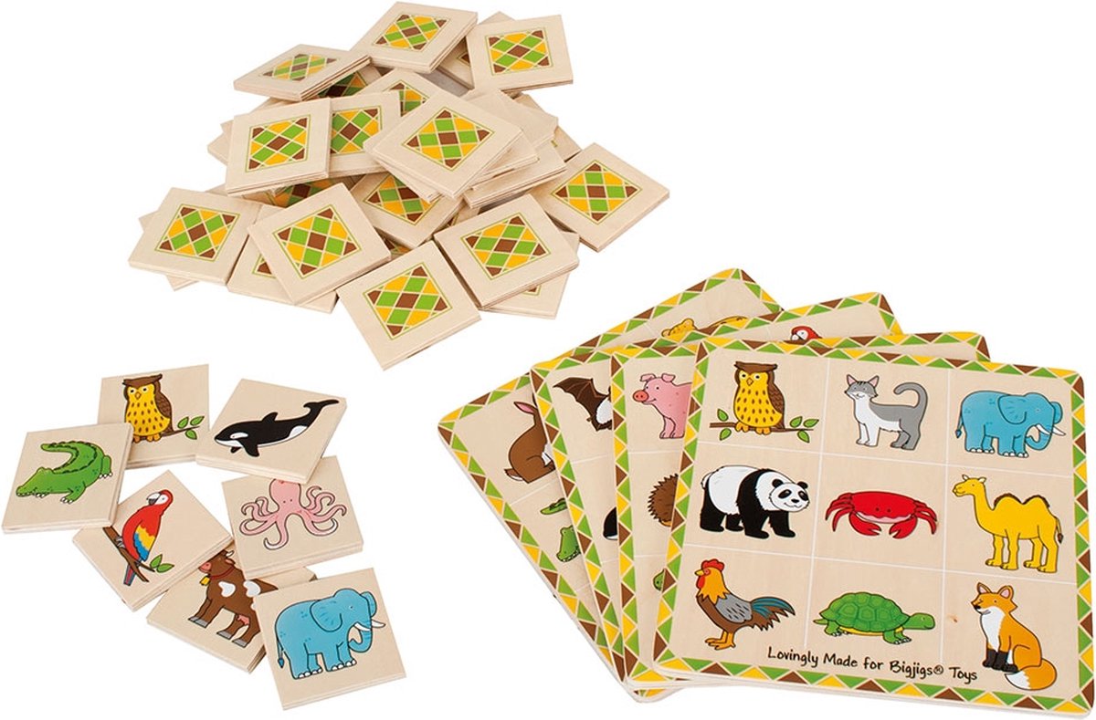 Bigjigs en bois Dieren Lotto