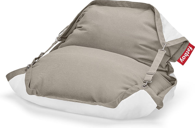 Pouf à eau flottant Fatboy floatzac gris - 180h x 134w cm - pour sur l'eau ou sur la terre ferme