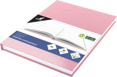 Carnet Kangaro - a5 - ligne - 160 pages - 80 grammes - couverture rigide - rose pastel - 5 pièces - k-5383