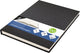 Kangaro - livre factice - a5 - noir - 160 pages blanches - couverture en lin rigide - k-5306