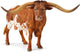 Figurine Collecta - Taureau longhorn Texas - (xl) - animaux de la ferme - peint à la main - miniature