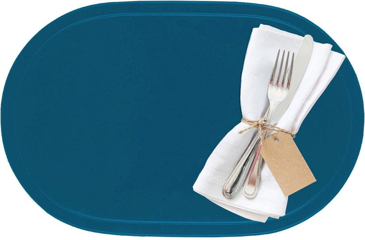 Westmark lot de 4 sets de table, 45,5 x 29 cm, vinyle, bleu bleu foncé, collection saleen : fun