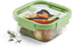 Lékué boîte de conservation alimentaire verre 1100 ml - carrée - vert