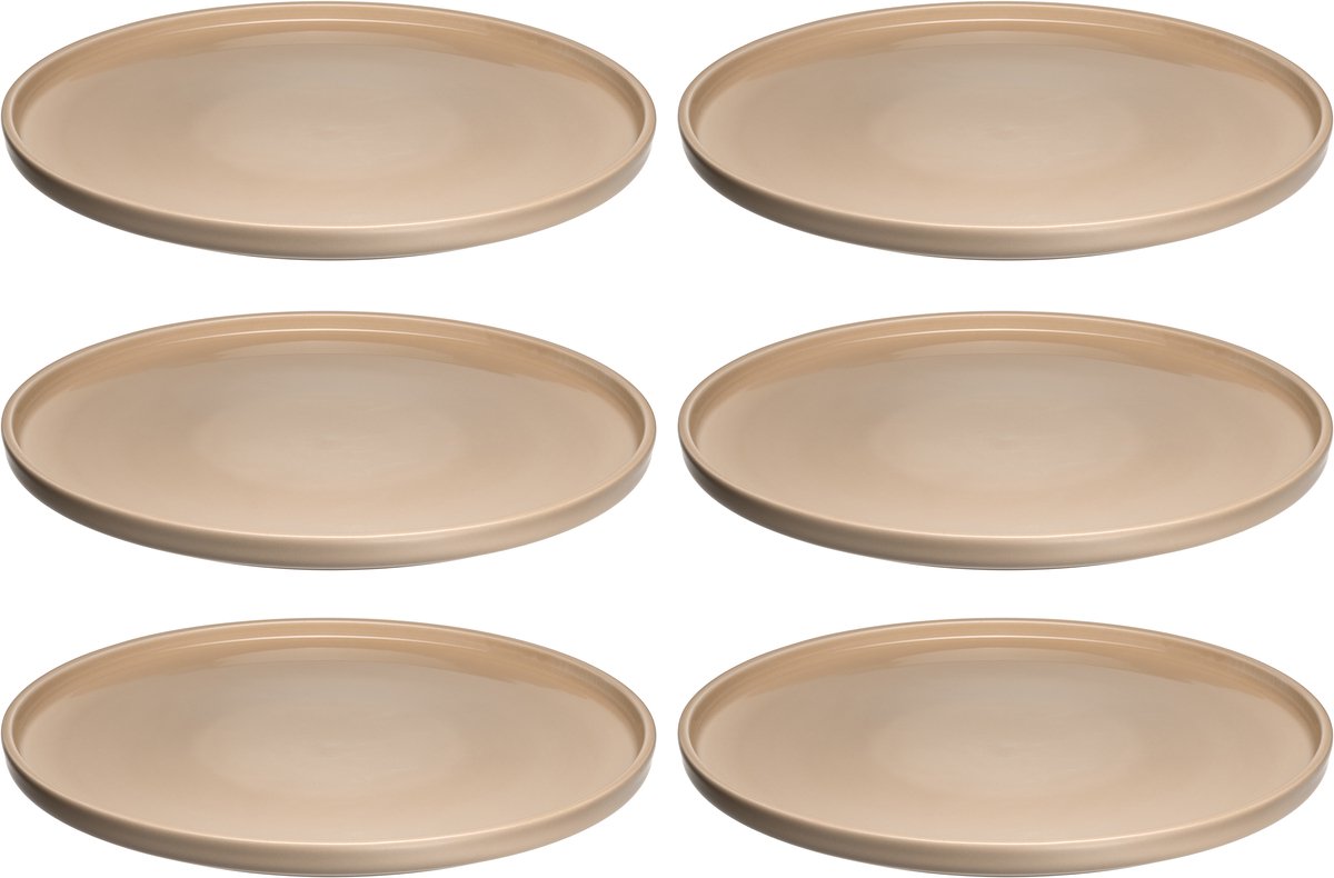 Assiette Leonardo Roma 27cm abricot - set 6
