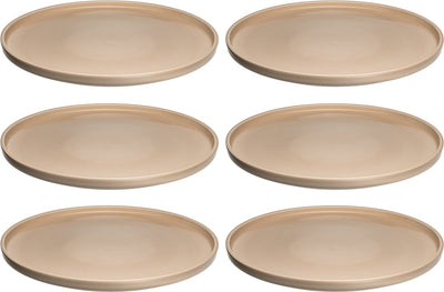 Assiette Leonardo Roma 27cm abricot - set 6