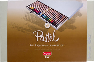 Boîte à crayon pastel de conception Bruynzeel, 24 couleurs