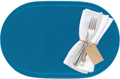 Westmark lot de 4 sets de table, 45,5 x 29 cm, vinyle, bleu clair, collection saleen : fun