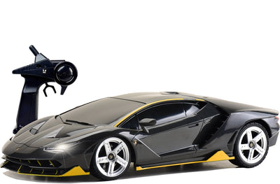 Gear2play rc lamborghini centenario noir 1:12 - voiture contrôlable - 2,4 ghz avec éclairage