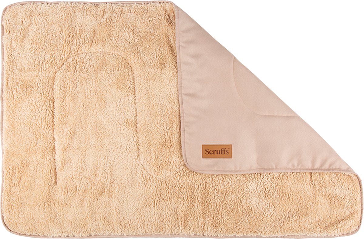 Scruffs cosy - couverture douce pour chien - utilisable des deux côtés avec doublure intérieure merveilleusement douce - 110 x 75 cm - sable du désert