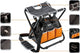 Neo - sac à outils avec tabouret - bandoulière réglable - 6 poches extérieures