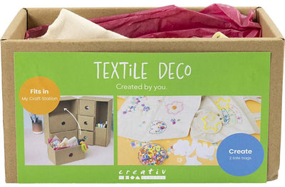Creativ company my craft station décoration textile, diverses couleurs, 1 boîte