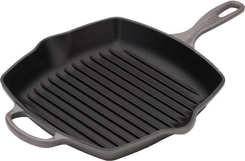Poêle grill Le Creuset signature silex 26 x 26 cm - revêtement antiadhésif émaillé