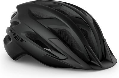 Avec casque de vélo crossover hommes femmes - casque de vélo de ville adultes - taille m - noir mat