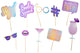 Partycasa party casa ensemble d'accessoires pour photomaton - 10 pièces - accessoires pour photomaton enterrement de vie de garçon - accessoires photo - enterrement de vie de jeune fille - multicolore