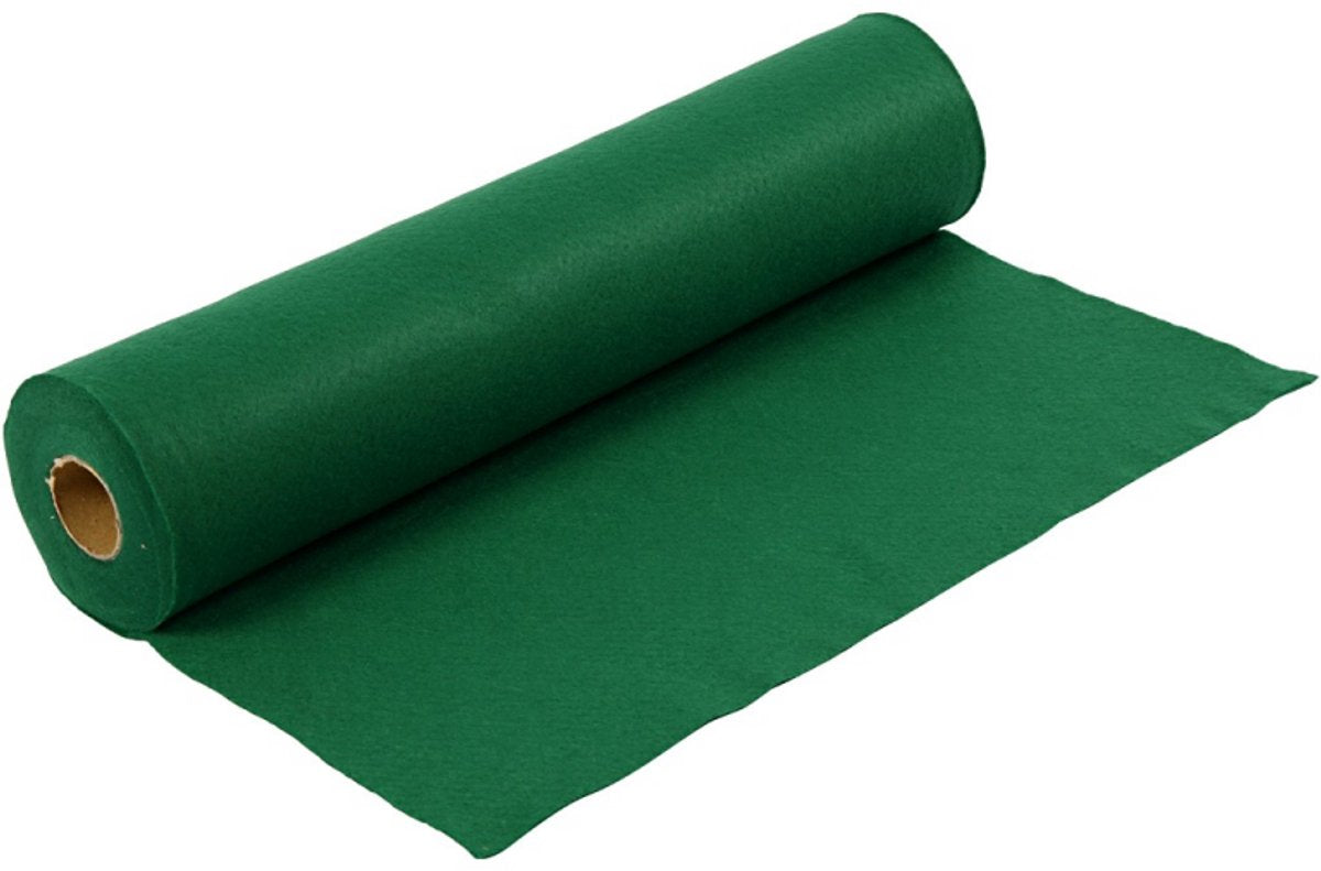 Feutre de loisir Creativ company, l: 45 cm, épaisseur 1,5-2 mm, 180-200 g, vert, 5 m 1 rouleau
