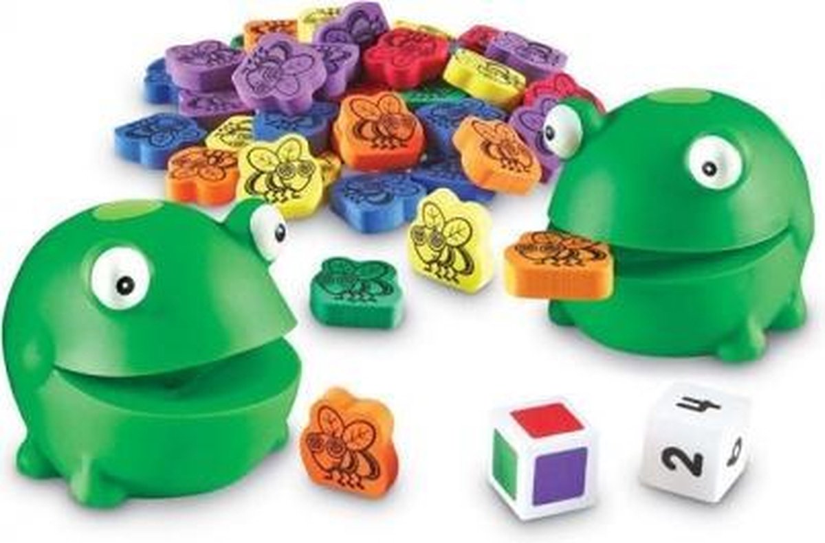 Ressources d'apprentissage jeu éducatif amusant d'alimentation des grenouilles - 3+