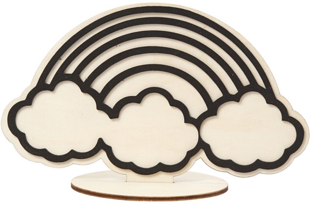 Figurine d'entreprise Creativ pour la décoration, arc-en-ciel, h : 10,5 cm, 1 pièce